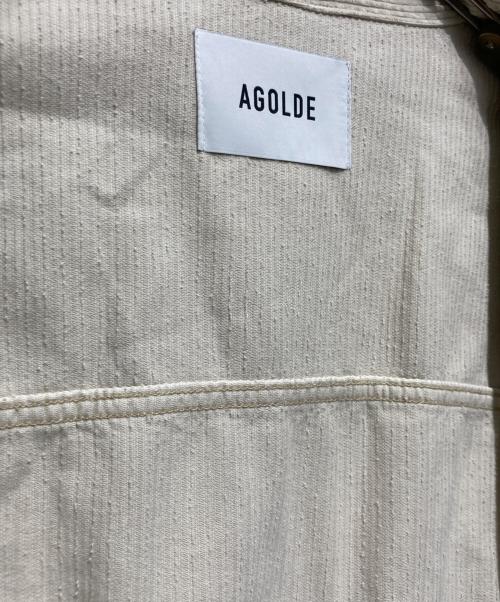 AGOLDE（エーゴールドイー）AGOLDE (エーゴールドイー) REWORKED WAYNE ジャケット ベージュ サイズ:Sの古着・服飾アイテム
