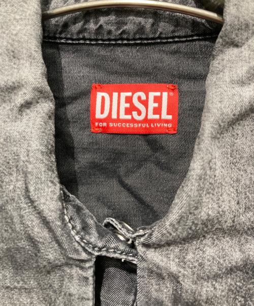 DIESEL（ディーゼル）DIESEL (ディーゼル) デニムシャツ ブラック サイズ:XSの古着・服飾アイテム