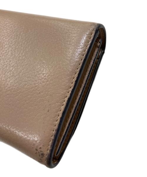 MULBERRY（マルベリー）MULBERRY (マルベリー) Small Continental French Purse ピンクの古着・服飾アイテム