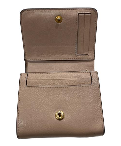 MULBERRY（マルベリー）MULBERRY (マルベリー) Small Continental French Purse ピンクの古着・服飾アイテム