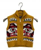 DSQUARED2ディースクエアード）の古着「ジップニットベスト」｜イエロー