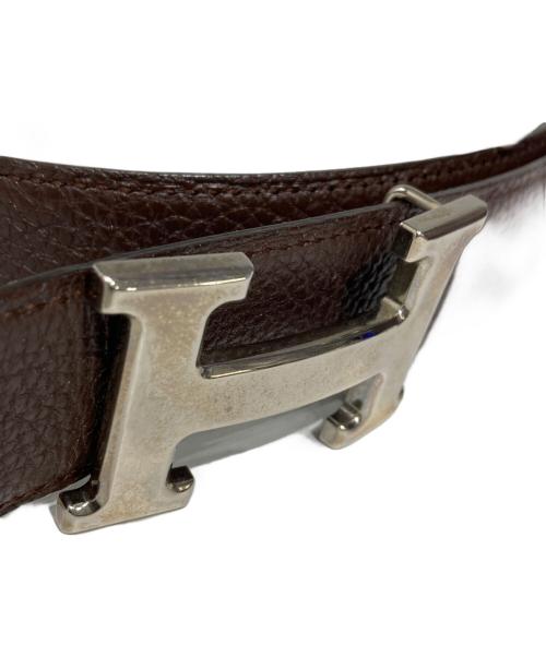 HERMES（エルメス）HERMES (エルメス) コンスタンスHロゴレザーベルト ブラックの古着・服飾アイテム