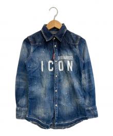 DSQUARED2（ディースクエアード）の古着「デニムシャツ」｜インディゴ