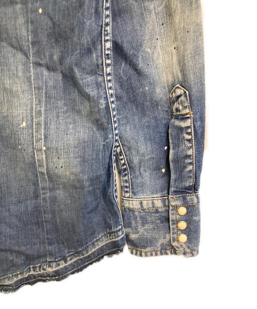 DSQUARED2（ディースクエアード）DSQUARED2 (ディースクエアード) デニムシャツ インディゴ サイズ:10Yの古着・服飾アイテム