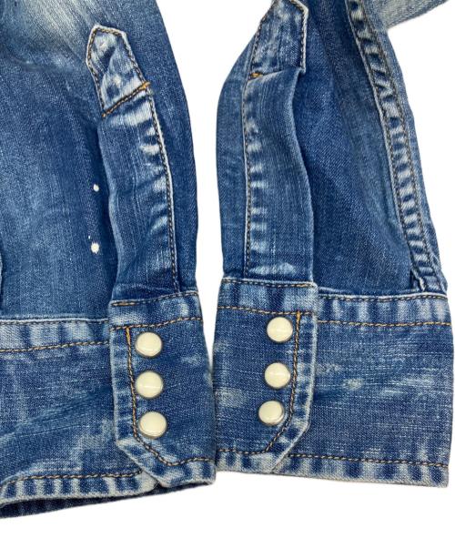 DSQUARED2（ディースクエアード）DSQUARED2 (ディースクエアード) デニムシャツ インディゴ サイズ:10Yの古着・服飾アイテム