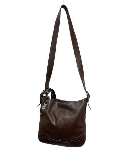 COACH（コーチ）COACH (コーチ) レザーショルダーバッグ ブラウンの古着・服飾アイテム