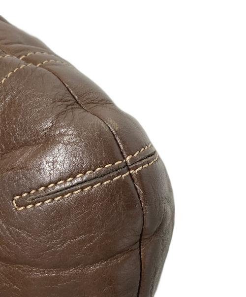 COACH（コーチ）COACH (コーチ) レザーショルダーバッグ ブラウンの古着・服飾アイテム