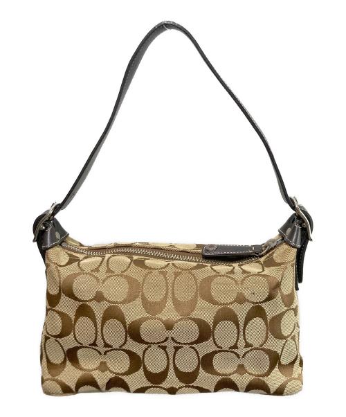 COACH（コーチ）COACH (コーチ) シグネチャーハンドバッグ ベージュの古着・服飾アイテム