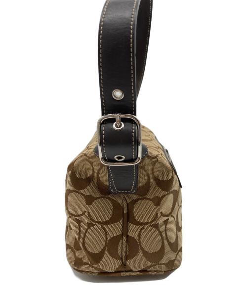 COACH（コーチ）COACH (コーチ) シグネチャーハンドバッグ ベージュの古着・服飾アイテム