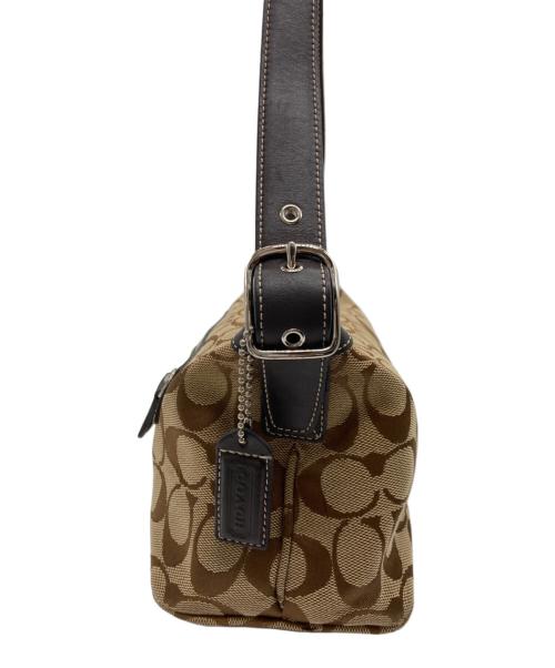 COACH（コーチ）COACH (コーチ) シグネチャーハンドバッグ ベージュの古着・服飾アイテム