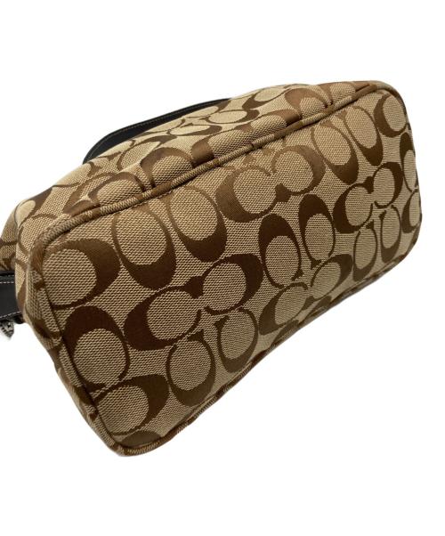 COACH（コーチ）COACH (コーチ) シグネチャーハンドバッグ ベージュの古着・服飾アイテム