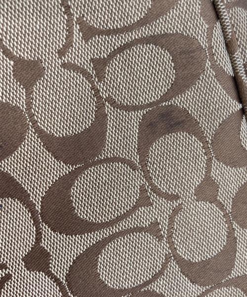 COACH（コーチ）COACH (コーチ) シグネチャーハンドバッグ ベージュの古着・服飾アイテム