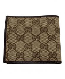 GUCCI（グッチ）の古着「二つ折り財布/コンパクトウォレット」｜ベージュ