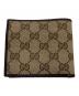 GUCCI（グッチ）の古着「二つ折り財布/コンパクトウォレット」｜ベージュ