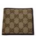 GUCCI (グッチ) 二つ折り財布/コンパクトウォレット ベージュ：25000円