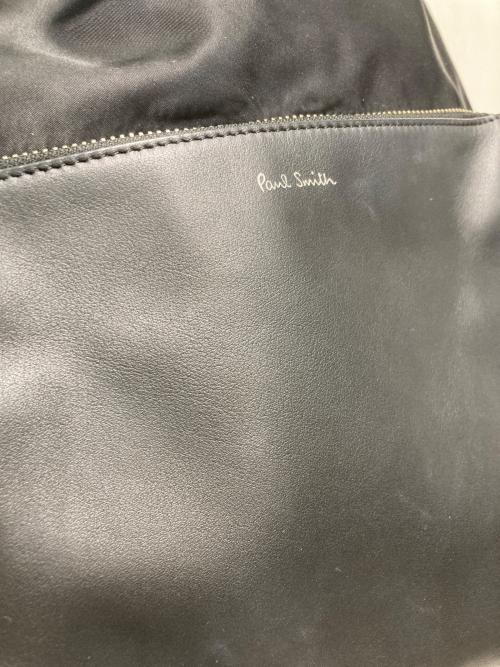 PAUL SMITH（ポールスミス）Paul Smith (ポールスミス) ナイロンストライプリュック ブラックの古着・服飾アイテム