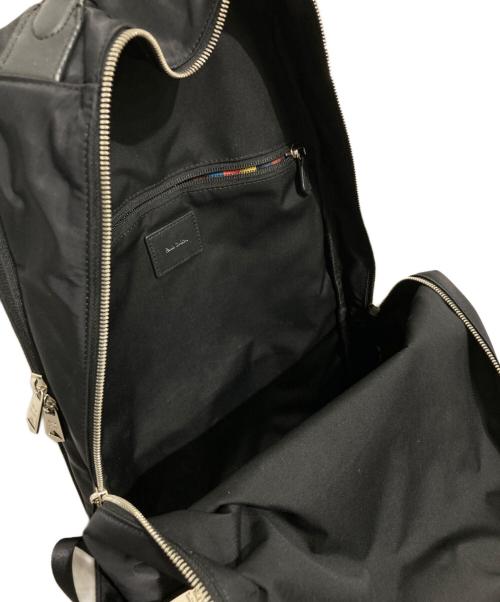 PAUL SMITH（ポールスミス）Paul Smith (ポールスミス) ナイロンストライプリュック ブラックの古着・服飾アイテム