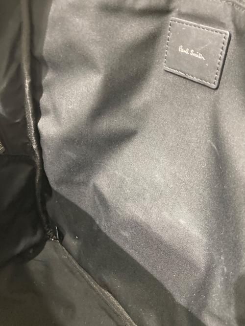 PAUL SMITH（ポールスミス）Paul Smith (ポールスミス) ナイロンストライプリュック ブラックの古着・服飾アイテム