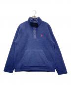 POLO RALPH LAURENポロ・ラルフローレン）の古着「フリースハーフスナッププルオーバー」｜ネイビー
