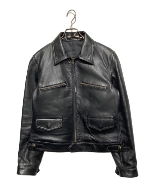 Y's for men（ワイズフォーメン）Y's for men (ワイズフォーメン) 02AW　ホースレザージャケット ブラック サイズ:2の古着・服飾アイテム