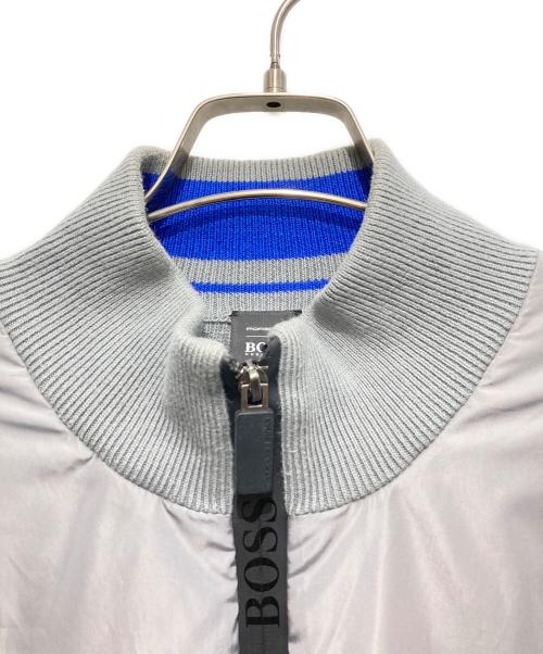 BOSS HUGO BOSS（ボス ヒューゴボス）BOSS HUGO BOSS (ボス ヒューゴボス) 切替ジャケット グレー サイズ:Mの古着・服飾アイテム