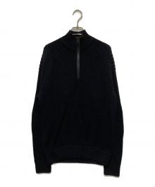 RLX RALPH LAUREN（アールエルエックスラルフローレン）の古着「ハーフジップニット」｜ブラック