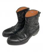 EARLEアール）の古着「Minimal western boots/ウエスタンブーツ」｜ブラック