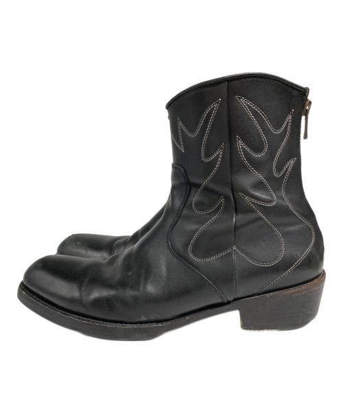 EARLE（アール）EARLE (アール) Minimal western boots/ウエスタンブーツ ブラック サイズ:40の古着・服飾アイテム