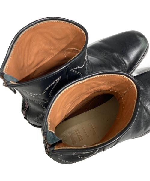 EARLE（アール）EARLE (アール) Minimal western boots/ウエスタンブーツ ブラック サイズ:40の古着・服飾アイテム