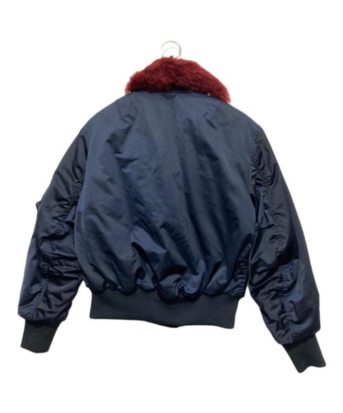 COACH（コーチ）COACH (コーチ) MA-1 ファー付中綿ジャケット ネイビー サイズ:XSの古着・服飾アイテム