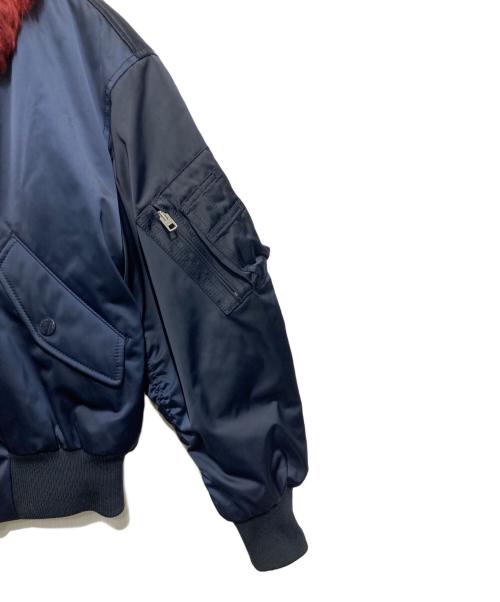 COACH（コーチ）COACH (コーチ) MA-1 ファー付中綿ジャケット ネイビー サイズ:XSの古着・服飾アイテム