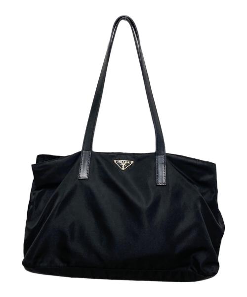 PRADA（プラダ）PRADA (プラダ) ナイロントートバッグ ブラックの古着・服飾アイテム