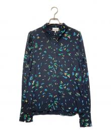 GANNI（ガニー）の古着「花柄シャツ」｜ブラック