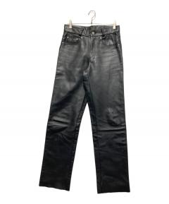 中古・古着通販】VANSON (バンソン) レザーパンツ ブラック サイズ