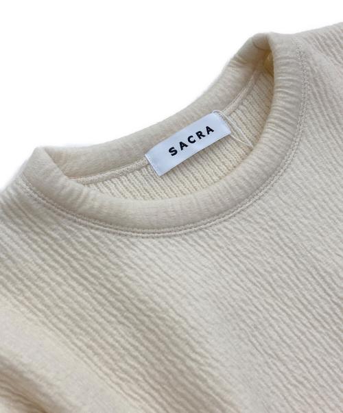 SACRA（サクラ）SACRA (サクラ) WOOLEN COTTON PO /ウールコットンプルオーバー オフホワイト サイズ:38 未使用品の古着・服飾アイテム
