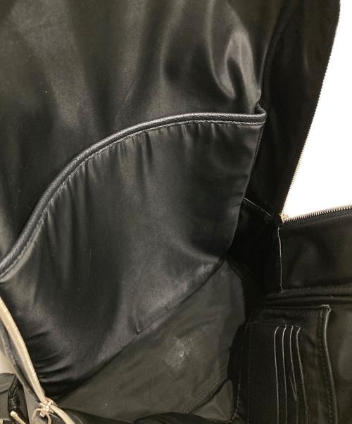 aucentic（オーセンティック）aucentic (オーセンティック) フルグレインレザーバックパック ブラックの古着・服飾アイテム