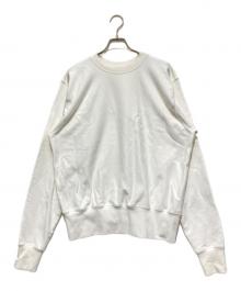 Maison Margiela（メゾンマルジェラ）の古着「コットンジャージースウェットシャツ」｜ホワイト
