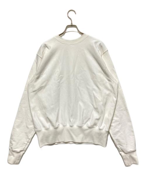 Maison Margiela（メゾンマルジェラ）Maison Margiela (メゾンマルジェラ) コットンジャージースウェットシャツ ホワイト サイズ:50の古着・服飾アイテム