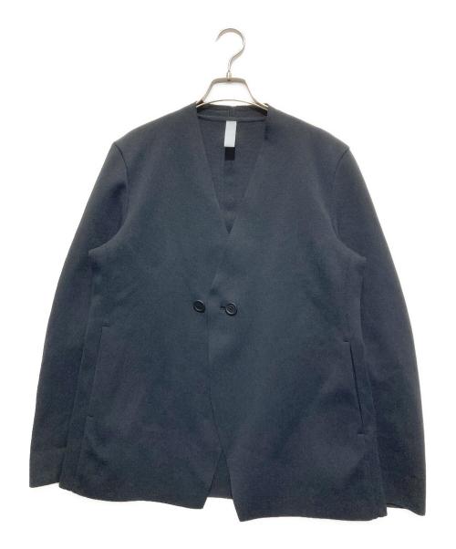 CFCL（シーエフシーエル）CFCL (シーエフシーエル) Milan Rib Double Breasted Collarless Jacket ネイビー サイズ:3の古着・服飾アイテム