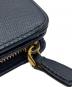 中古・古着 PRADA (プラダ) サフィアーノ コンパクトウォレット ネイビー：25000円