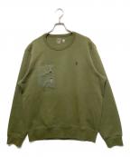 POLO RALPH LAURENポロ・ラルフローレン）の古着「ポケットクルーネックスウェット」｜グリーン