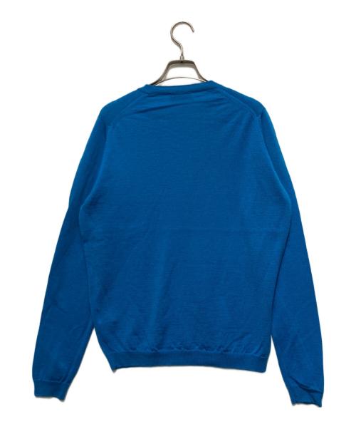 JOHN SMEDLEY（ジョンスメドレー）JOHN SMEDLEY (ジョンスメドレー) ウールニット ブルー サイズ:Mの古着・服飾アイテム