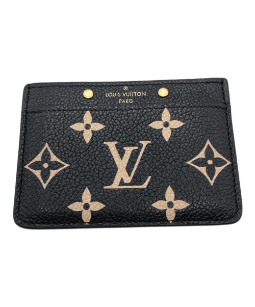 LOUIS VUITTON（ルイ ヴィトン）LOUIS VUITTON (ルイ ヴィトン) ポルトカルト・サーンプールカードケース ブラックの古着・服飾アイテム