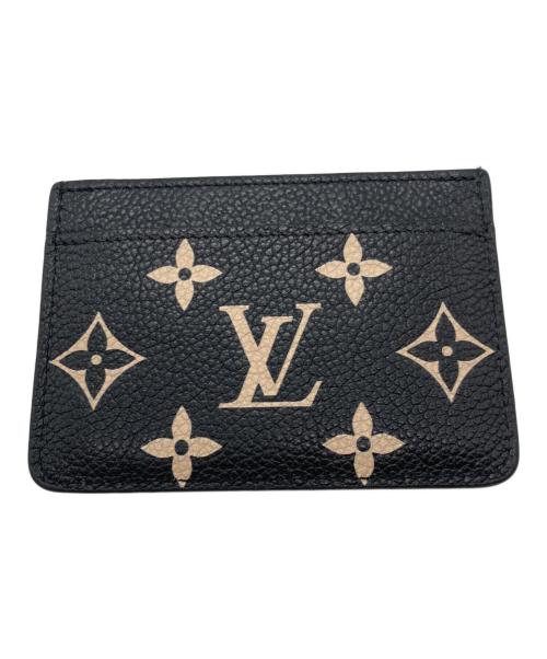 LOUIS VUITTON（ルイ ヴィトン）LOUIS VUITTON (ルイ ヴィトン) ポルトカルト・サーンプールカードケース ブラックの古着・服飾アイテム