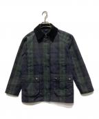 Barbourバブアー）の古着「BEDALE  ブラックウォッチ オイルドジャケット」｜ネイビー×グリーン