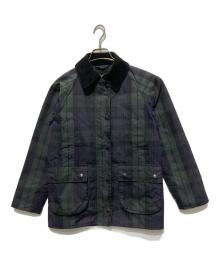 Barbour（バブアー）の古着「BEDALE  ブラックウォッチ オイルドジャケット」｜ネイビー×グリーン