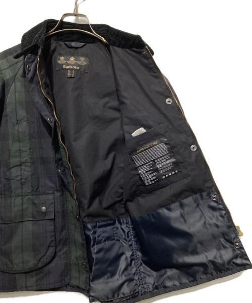 Barbour（バブアー）Barbour (バブアー) BEDALE  ブラックウォッチ オイルドジャケット ネイビー×グリーン サイズ:Sの古着・服飾アイテム