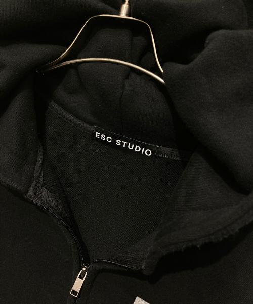 ESC STUDIO（イーエスシーステュディオ）ESC STUDIO (イーエスシーステュディオ) rockstern hoodie zip-up/ジップパーカー/Y2K ブラック サイズ:Freeの古着・服飾アイテム