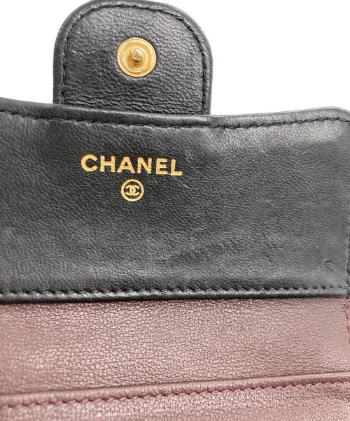 CHANEL（シャネル）CHANEL (シャネル) コンパクトウォレット ブラックの古着・服飾アイテム