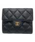 CHANEL（シャネル）の古着「コンパクトウォレット」｜ブラック
